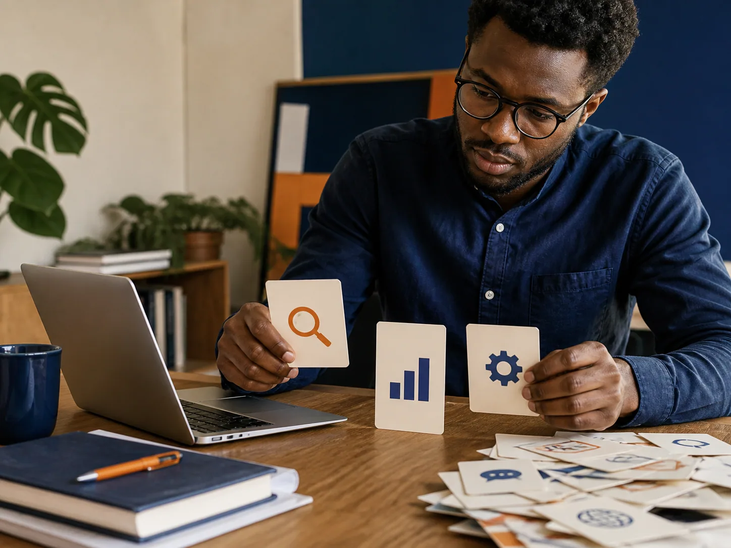 Scène éditoriale pour le guide « Comment choisir ses premiers outils numériques quand on démarre »