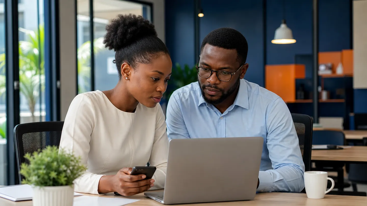 Scène éditoriale pour le guide « Comment protéger les comptes numériques de son entreprise »