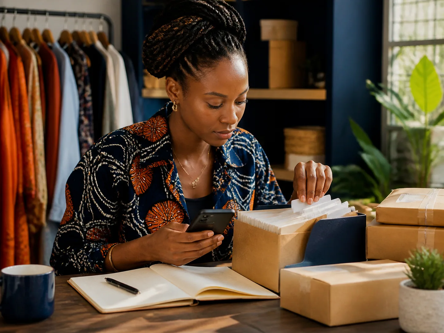 Scène éditoriale pour le guide « WhatsApp Business pour une petite entreprise : méthode pratique »