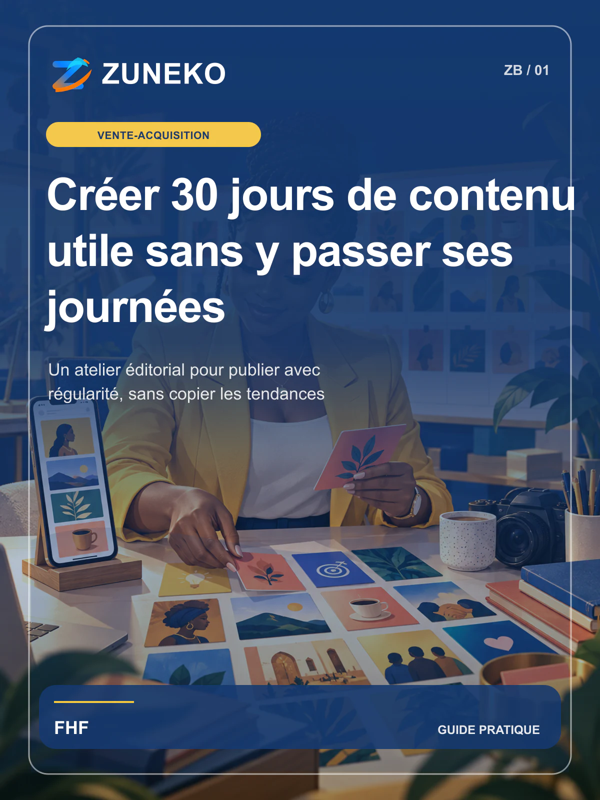 Couverture de Créer 30 jours de contenu utile sans y passer ses journées