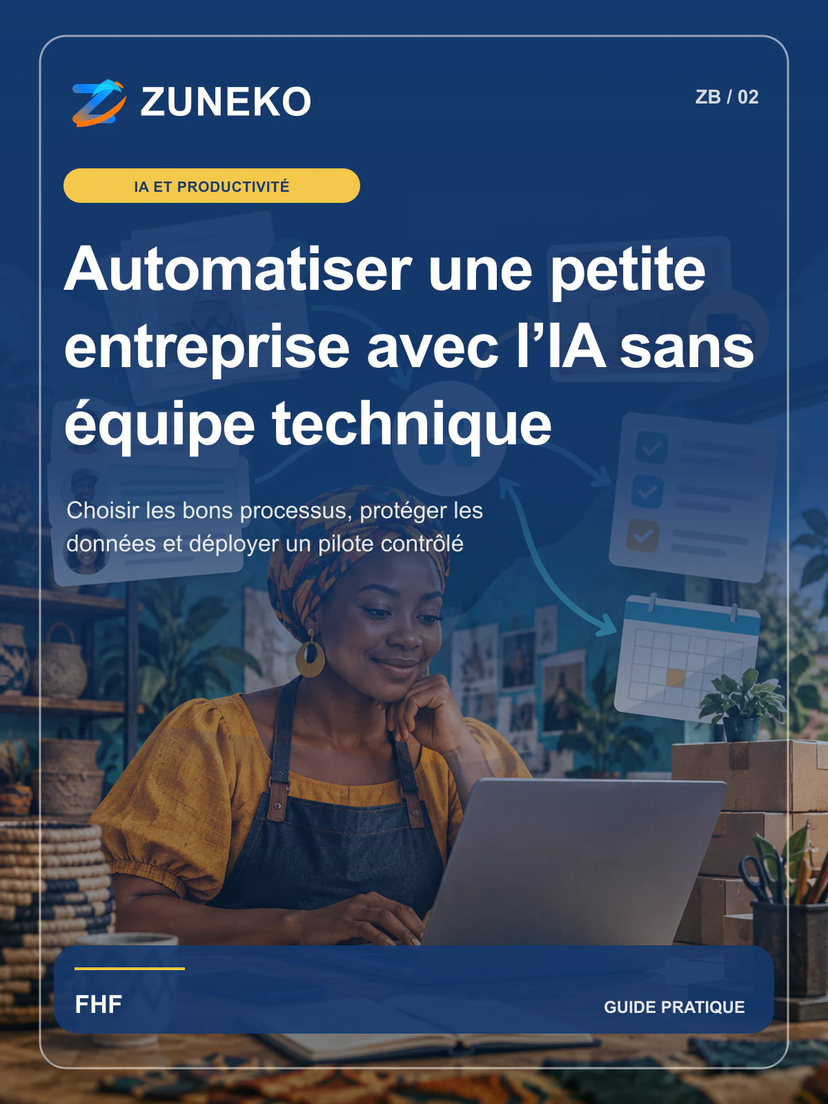 Couverture de Automatiser une petite entreprise avec l’IA sans équipe technique