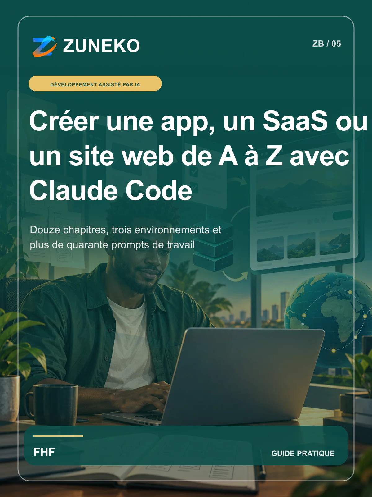 Couverture de Créer une app, un SaaS ou un site web de A à Z avec Claude Code